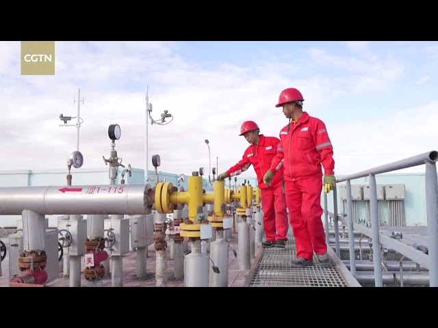 ⁣China's highest gas field yields over 100 billion cubic meters of natural gas