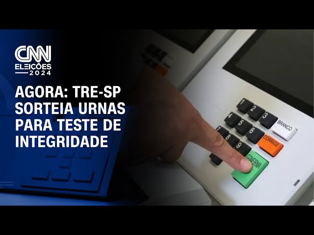 ⁣Agora: TRE-SP sorteia urnas para teste de integridade | CNN NOVO DIA