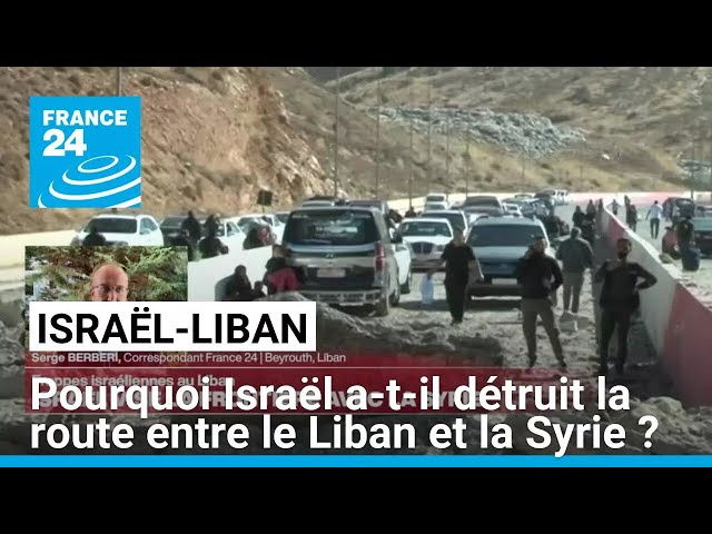 ⁣Frontière libano-syrienne : une route détruite pour stopper le trafic d'armes ? • FRANCE 24