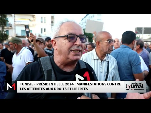 ⁣Présidentielle en Tunisie : Manifestations contre les atteintes aux droits et libertés