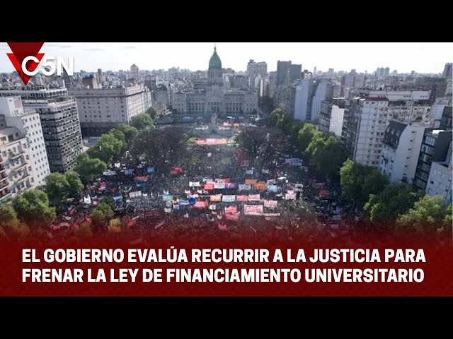 ⁣El GOBIERNO evalúa RECURRIR a la JUSTICIA para FRENAR la LEY DE FINANCIAMIENTO UNIVERSITARIO