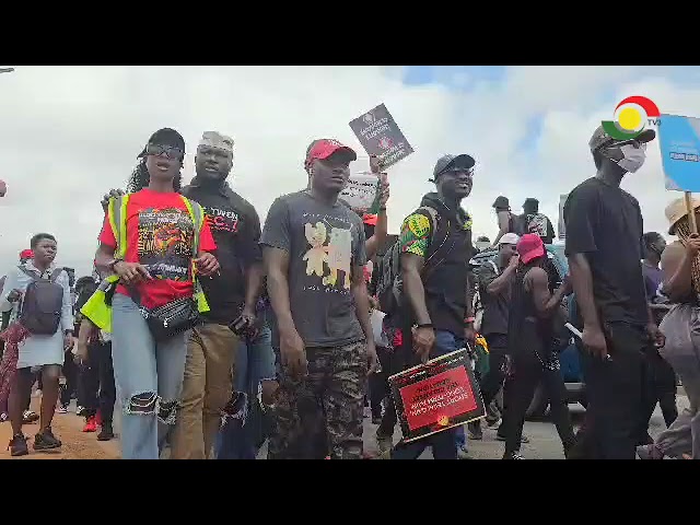 ⁣#stopgalamsey: Day 3 of Demonstration ongoing