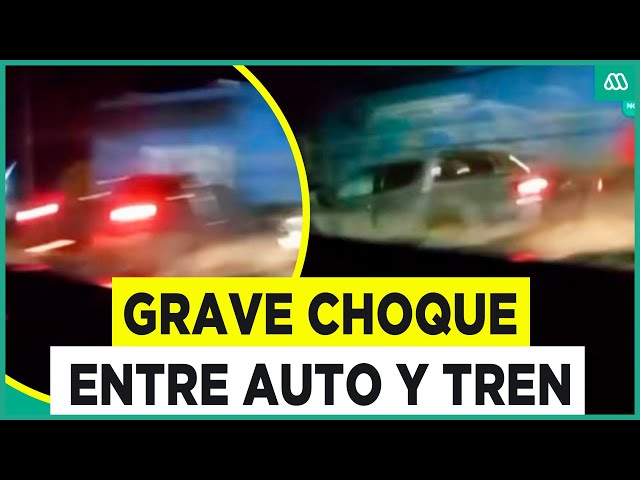 ⁣Auto chocó contra un tren de carga: Conductor iba en estado de ebriedad