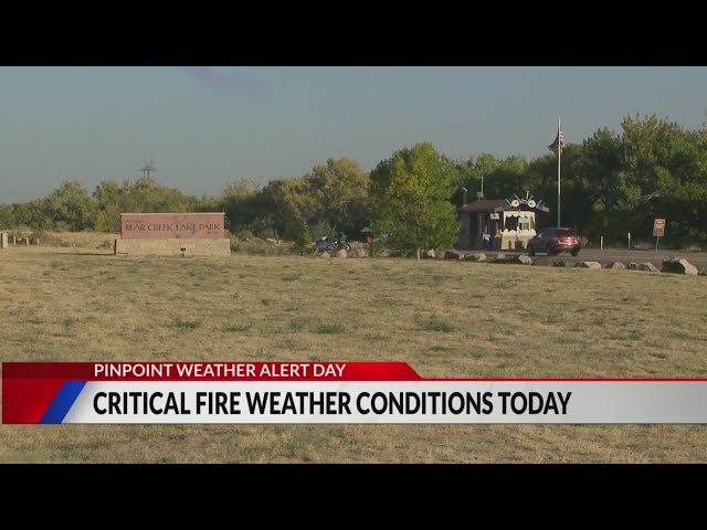 ⁣Critical fire weather conditions on Saturday