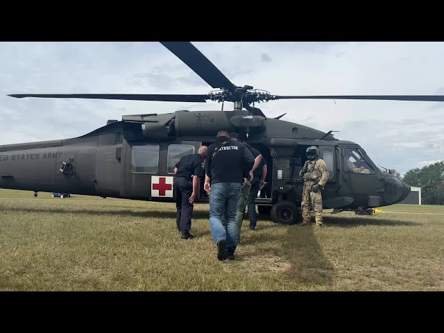 ⁣QCN flies with NC National Guard to survey Helene damage