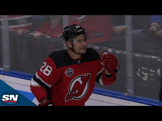 ⁣Devils' Timo Meier Finishes Off Jesper Bratt's Incredible Wraparound Feed