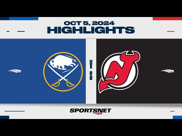 ⁣NHL Global Series Highlights | Sabres vs. Devils - October 5, 2024