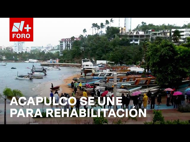 ⁣Autoridades y habitantes limpian las playas para rehabilitar turismo - Sábados de N+ FORO