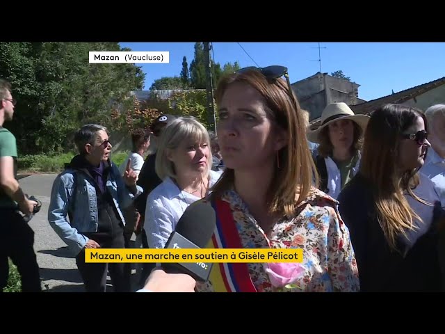 ⁣Procès des viols de Mazan : 300 personnes au départ d'une marche en soutien à Gisèle Pelicot