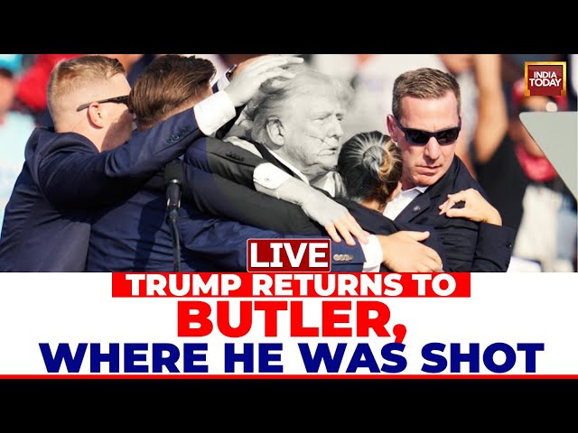 ⁣Donald Trump Returns To Site Of Assassination Attempt  For A Rally | Trump In Pennsylvania