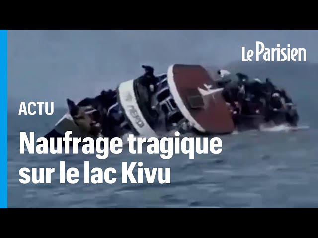 ⁣RDC : un bateau surchargé chavire sur le lac Kivu, au moins 125 morts