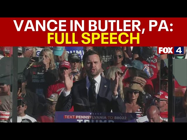 ⁣JD Vance at Butler, PA rally: FULL SPEECH