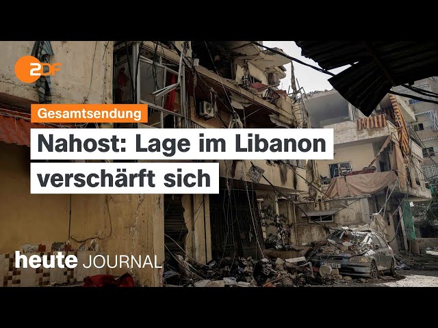 ⁣heute journal vom 05.10.2024 Lage in Nahost, Demonstrationen und Gedenken 07. Oktober, Online-Sucht