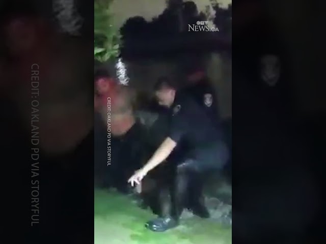 ⁣CAUGHT ON CAMERA | California police save man from drowning in waterway