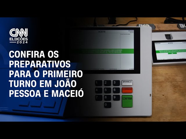 ⁣Confira os preparativos para o primeiro turno em João Pessoa e Maceió | CNN ELEIÇÕES