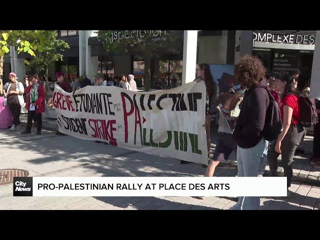 ⁣Pro-Palestinian rally in Montreal