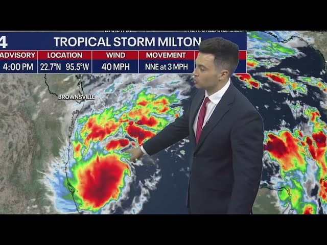 ⁣Tropical Storm Milton: Track, Expected Strength at Landfall