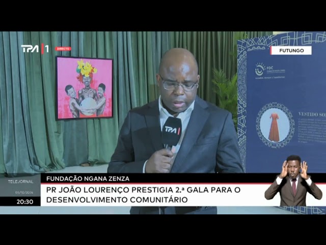 ⁣Fundação Ngana Zenza - PR João Lourenço prestigia 2º  para o desenvolvimento comunitário