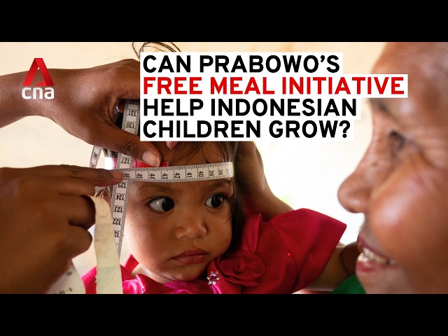 ⁣Can Prabowo's free meal initiative help Indonesia's children grow?