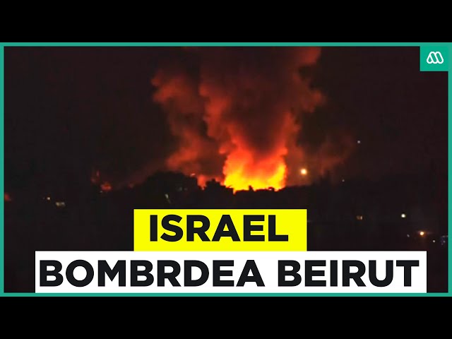 ⁣El momento exacto de bombardeo de Israel a Beirut: Máxima tensión en medio oriente