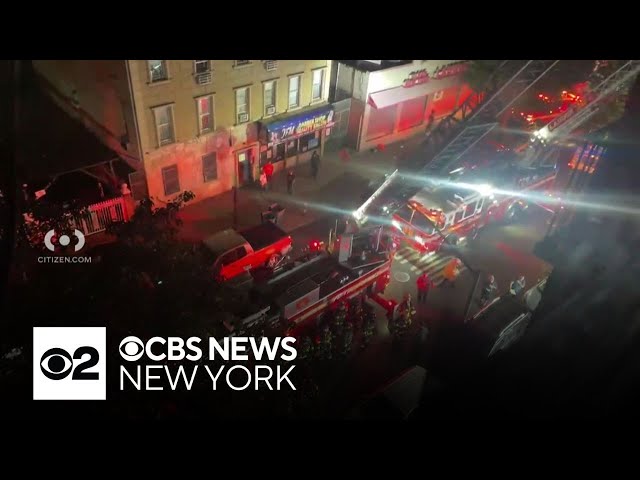 ⁣8 hurt, 1 critically, in overnight fire in the Bronx