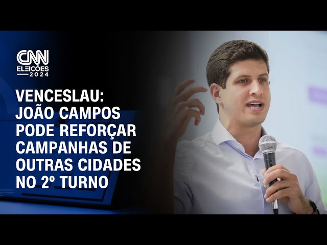 ⁣Venceslau: João Campos pode reforçar campanhas de outras cidades no 2º turno | CNN PRIME TIME