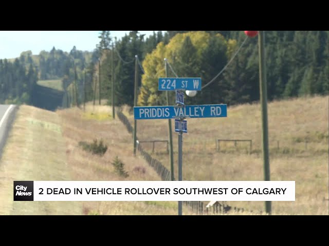 ⁣Two dead in vehicle rollover Southwest of Calgary