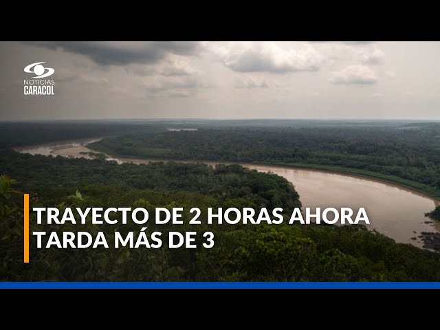 ⁣Crítico panorama por nivel del río Amazonas: bajó casi 10 metros