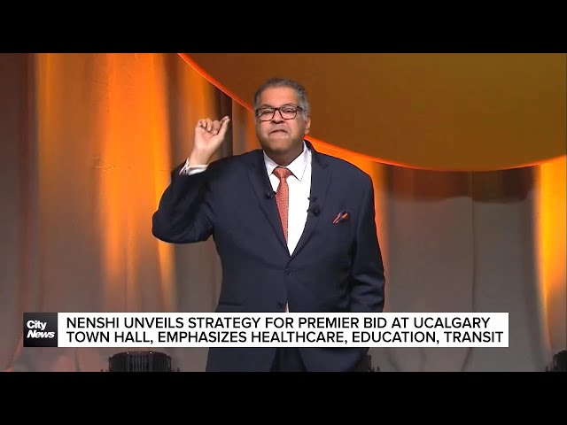 ⁣Nenshi unveils strategy for Premier bid at UCalgary Town Hall