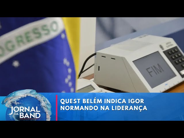 ⁣Quest Belém indica Igor Normando na liderança das intenções de voto | Jornal da Band