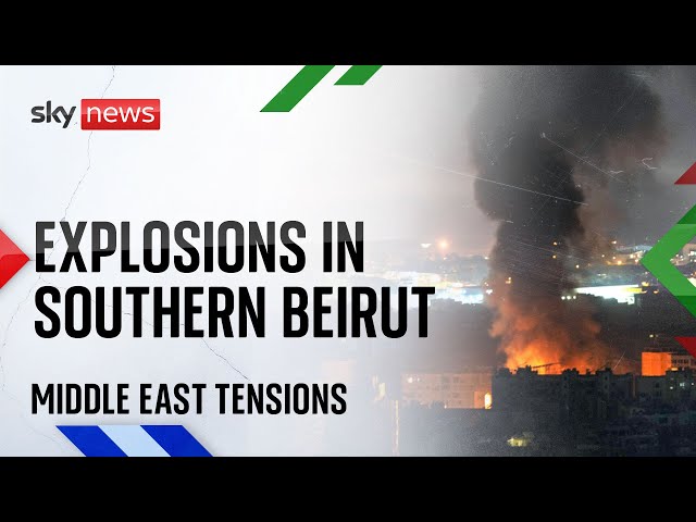 ⁣Watch live: Blasts heard after Israeli military tells part of Beirut to 'evacuate immediately&#