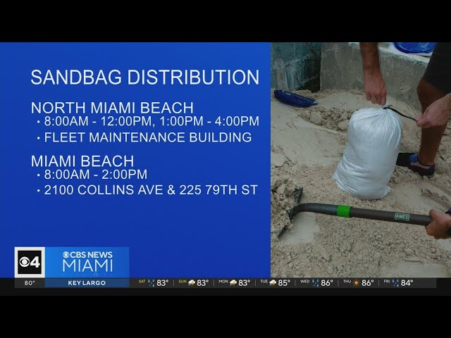 ⁣South Florida hosts sandbag distribution events ahead of heavy rain and Tropical Storm Milton