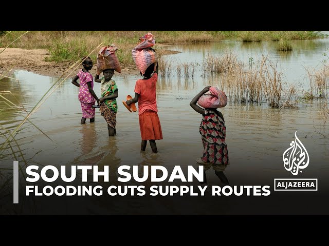 ⁣South Sudan flooding: Heavy downpours cut vital supply routes