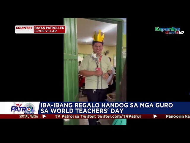 ⁣Kakaibang regalo handog sa mga guro sa World Teachers' Day