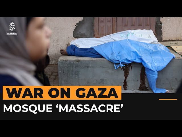 ⁣Palestinians killed in Israeli attack on mosque in Gaza’s Deir el-Balah | Al Jazeera Newsfeed