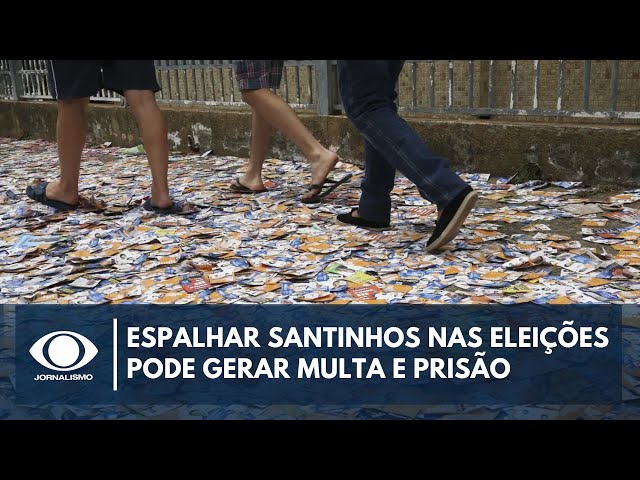 ⁣Espalhar santinhos pode ser considerado crime eleitoral