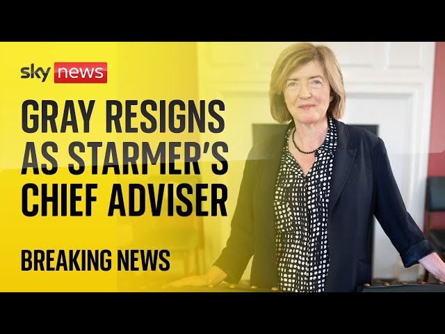 ⁣Sue Gray has resigned as Sir Keir Starmer's chief of staff