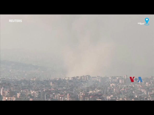 ⁣تصویر خبری؛ انفجار بزرگ در جنوب بیروت در ادامه حملات هوایی اسرائیل