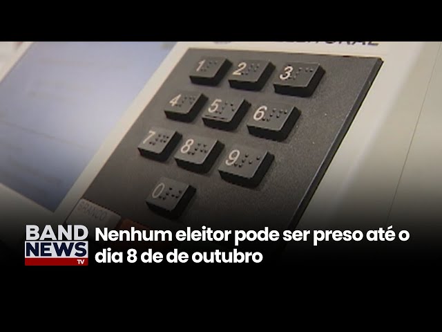 ⁣Nenhum eleitor pode ser preso até o dia 8 de de outubro| BandNews TV