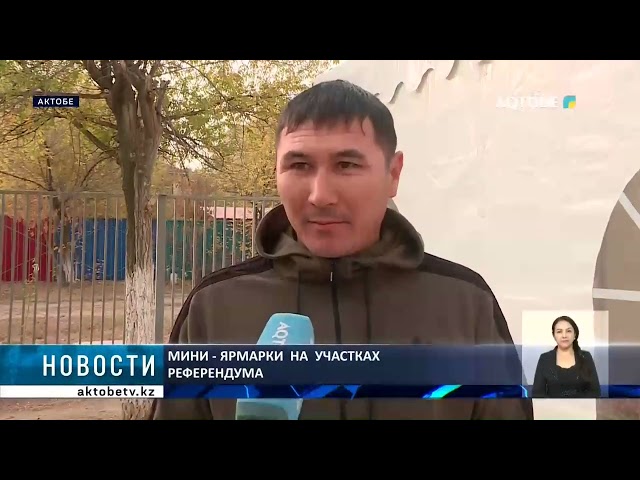 ⁣Мини - ярмарки  на  участках   референдума