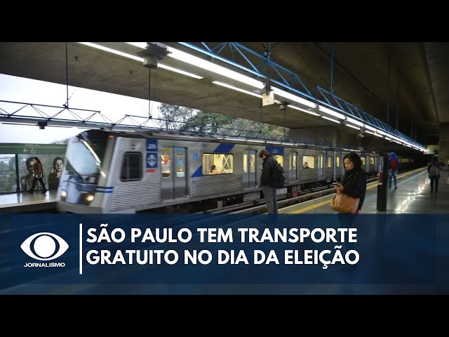 ⁣São Paulo tem transporte gratuito nas eleições