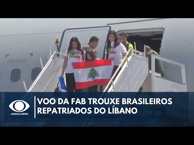 ⁣Lula recepciona primeiros brasileiros repatriados do Líbano