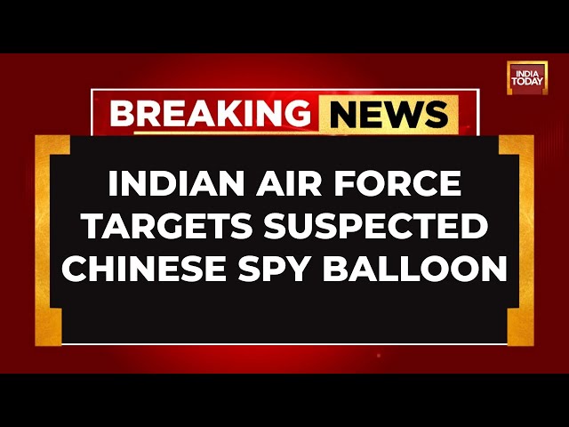 ⁣Breaking: Indian Air Force's Rafale Fighter Jet Shoots Down Suspected Chinese Spy Balloon | LIV