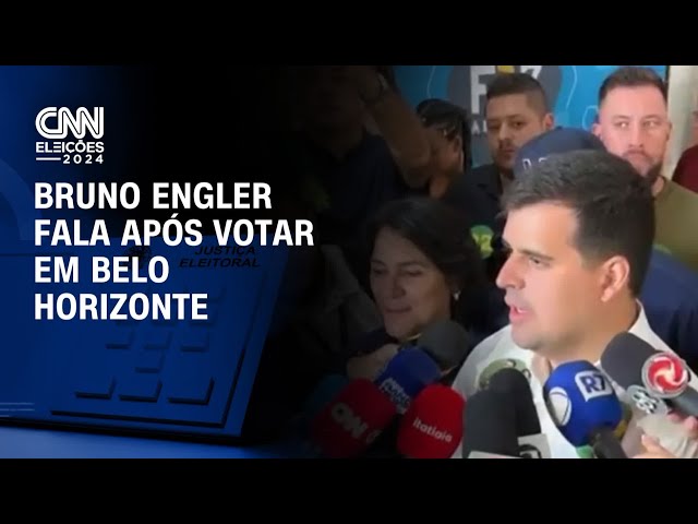 ⁣Bruno Engler fala após votar em Belo Horizonte | CNN ELEIÇÕES