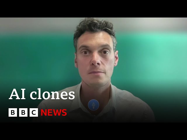 ⁣Can BBC reporter's AI clone fool his colleagues? | BBC News