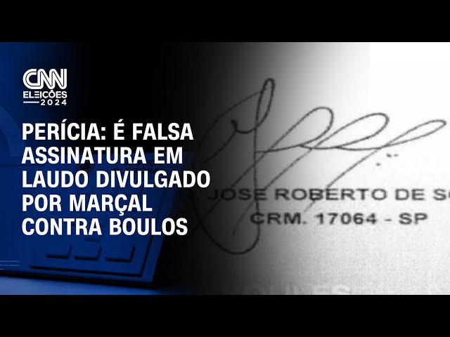 ⁣Perícia: É falsa assinatura em laudo divulgado por Marçal contra Boulos | CNN ELEIÇÕES