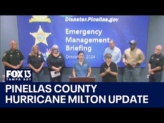 ⁣Pinellas County Hurricane Milton update