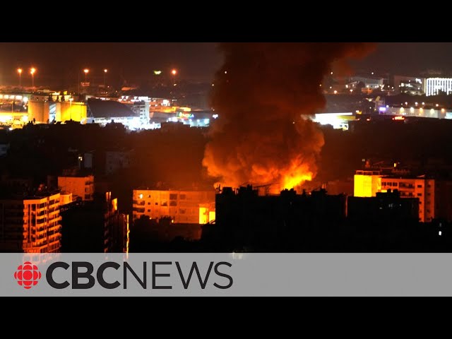 ⁣Israel assaults Beirut with overnight airstrikes as offensive in Lebanon continues