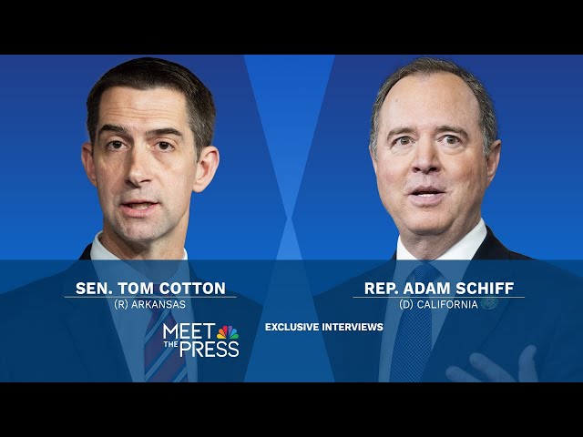 ⁣October 6 — Sen. Tom Cotton and Rep. Adam Schiff