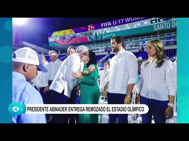 ⁣Abinader inaugura la 1ra etapa remodelación del Estadio Olímpico